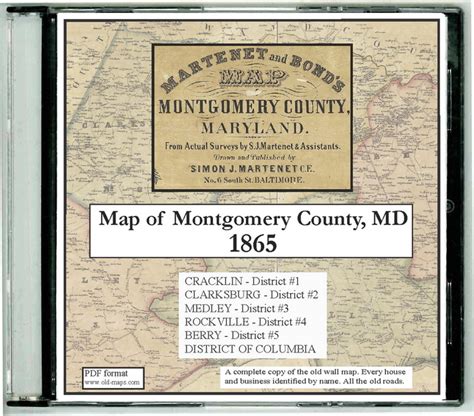 Old Maps Of Montgomery Co Md 1865