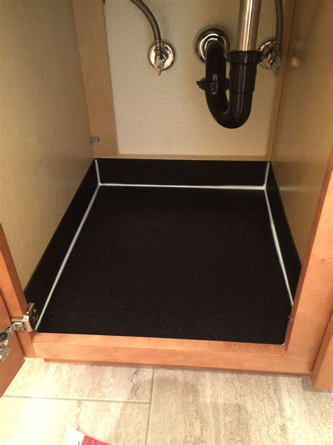 Beige kitchen depth under sink cabinet mat drip tray shelf liner xtreme mats under sink cabinet mats are capable xtreme mats under sink cabinet mats are capable of holding 1.3 to 3 gal. TAP carries a variety of materials that can be used to ...