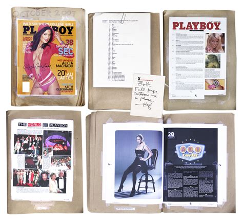 Lot Detail Hugh Hefner Signed Playboy Proof Copy October