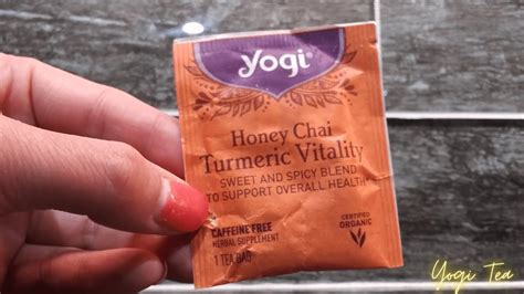 In Hand Review Of Yogi Tea Honey Chai Turmeric Vitality Youtube