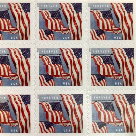 Real 2022 American Forever Flag Stamps 100pcs Etsy