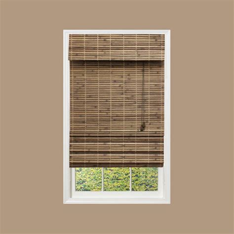 Home Decorators Collection Driftwood Flatweave Bamboo Roman Shade 35