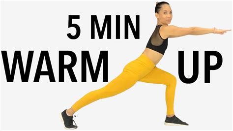 Warm Up Exercise At Home 5 Min Full Body Stretch Before Workout Youtube