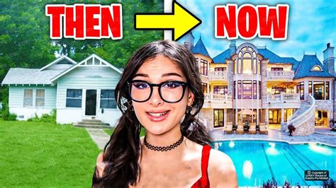 6 Youtubers Houses Then And Now Sssniperwolf Aphmau And Jojo Siwa