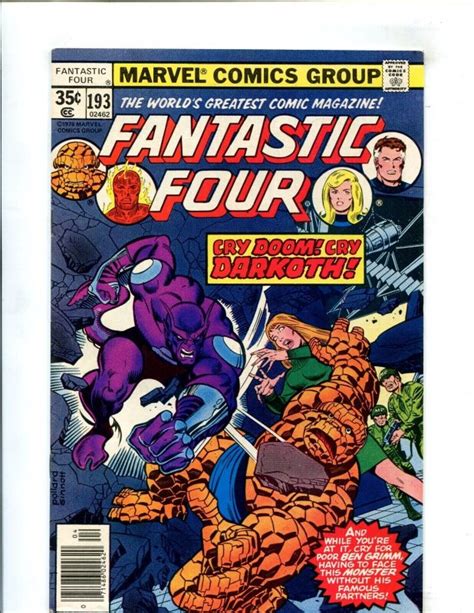 1978 Fantastic Four 193 Cry Doom Cry Darkoth 80 Comic