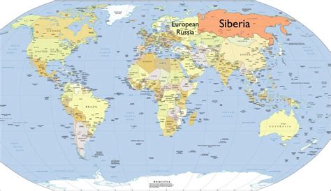 Siberia Map Russia