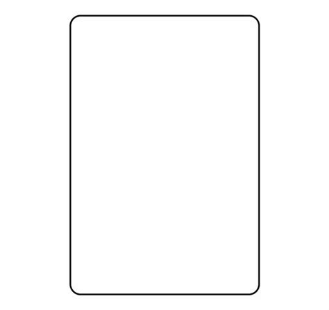 Blank Playing Card Template Parallel Clip Art Library Intended For