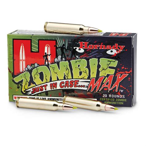 Hornady Zombie Maxtm 308 Winchester Z Max Pt 168 Grain 20 Rounds