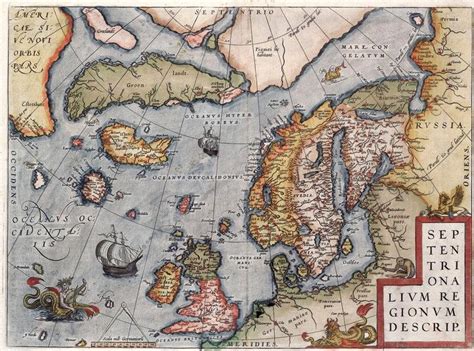 Map Of Europe By Ortelius 16th Century Europe