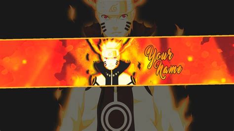 Free Banner Template Naruto Speed Art Youtube