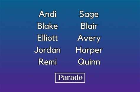 80 Nonbinary Names And Their Meanings Parade