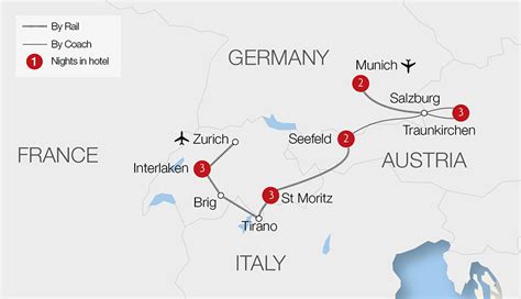 Switzerland Train Map English