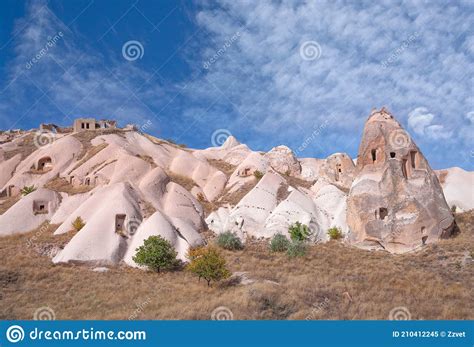 Unique Geological Formations In Cappadocia Central Anatolia Turkey