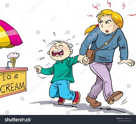 mother furious her son stock vector royalty free 1508461514 shutterstock