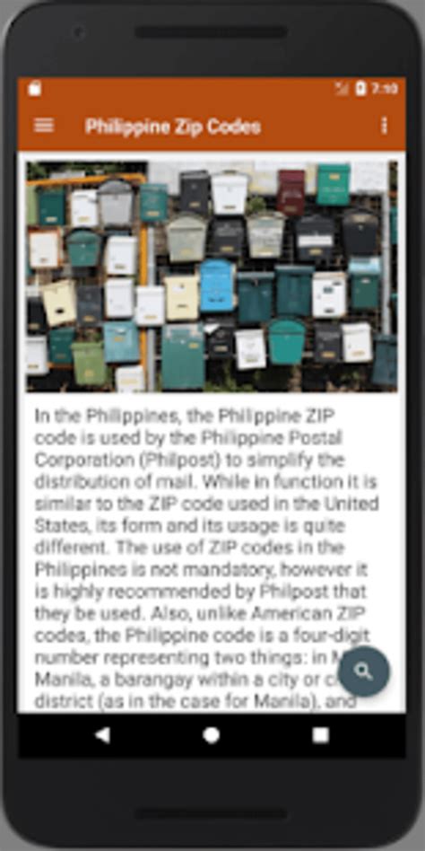 Philippine Zip Codes Apk لنظام Android تنزيل