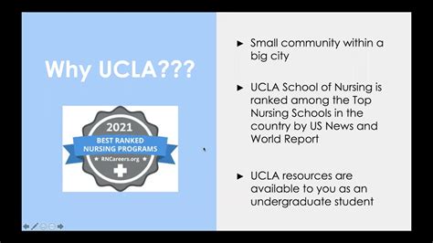 Ucla School Of Nursing Bs Info Session 2021 Youtube