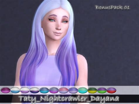 Nightcrawler Dayana Hair Retextures At Taty Eámanë Palantír Sims 4