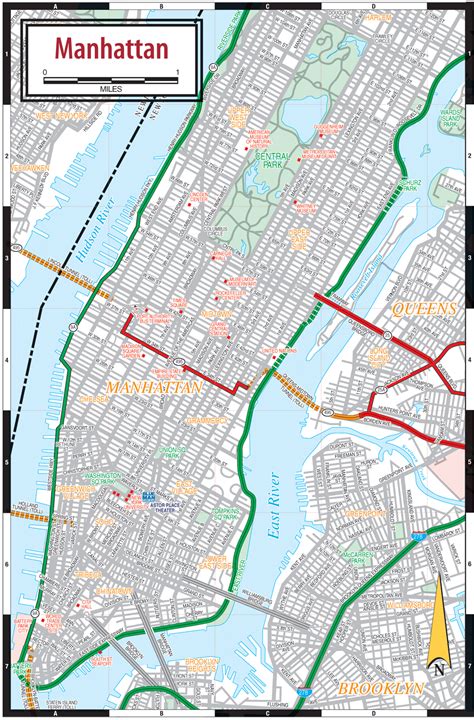Manhattan Road Map Manhattan Map Map Of New York New York City Map