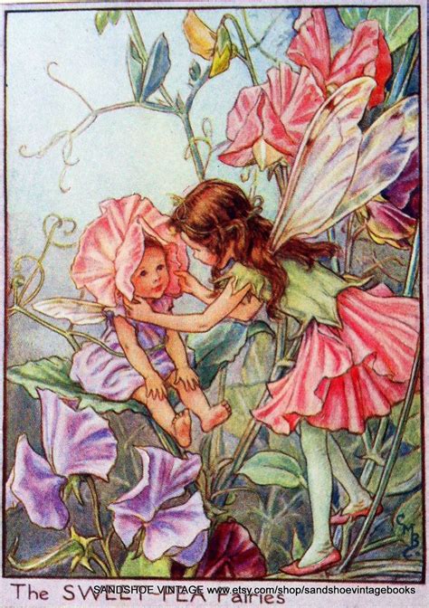 The Sweet Pea Fairies Cicely Mary Barker Cicely Mary Barker Fairy