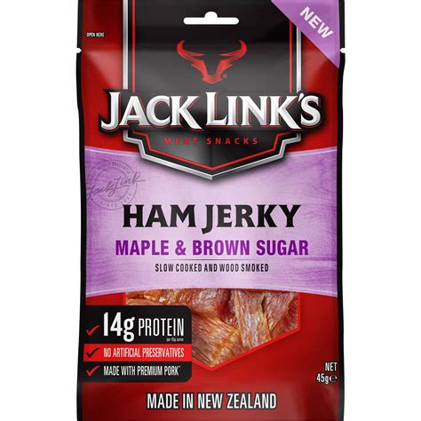 Jack Link S Ham Jerky Maple Sugar G Woolworths