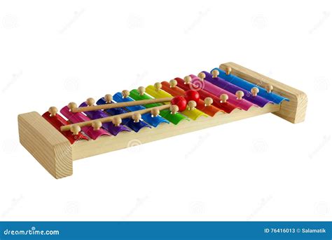 Children S Xylophone Toy Isolated On White Background Stock Image