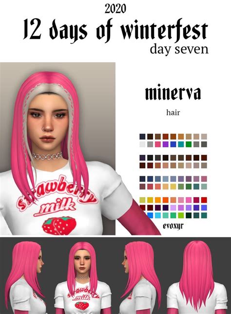 Minerva Hair Evoxyr On Patreon In 2021 Sims Sims 4 Sims 4 Mm Cc