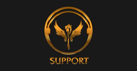 League Of Legends Support Gold Emblem League Of Legends Sticker