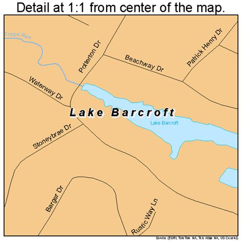 Lake Barcroft Virginia Street Map 5143352