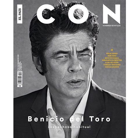 El Pais Icon Magazine Spain July 2015 Cover Benicio Del Toro El Pais