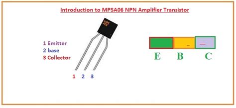 Introduction To Mpsa06 Npn Amplifier Transistor The Engineering Knowledge
