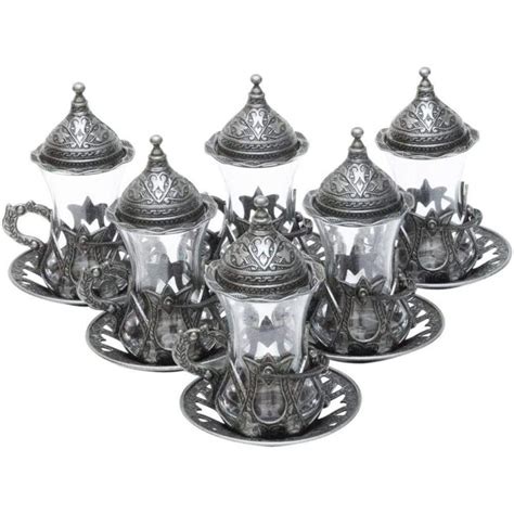 Turkish Ottoman Authentic Design Teacup Set Of Grand Bazaar