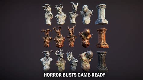 Horror Busts 3d Asset Cgtrader