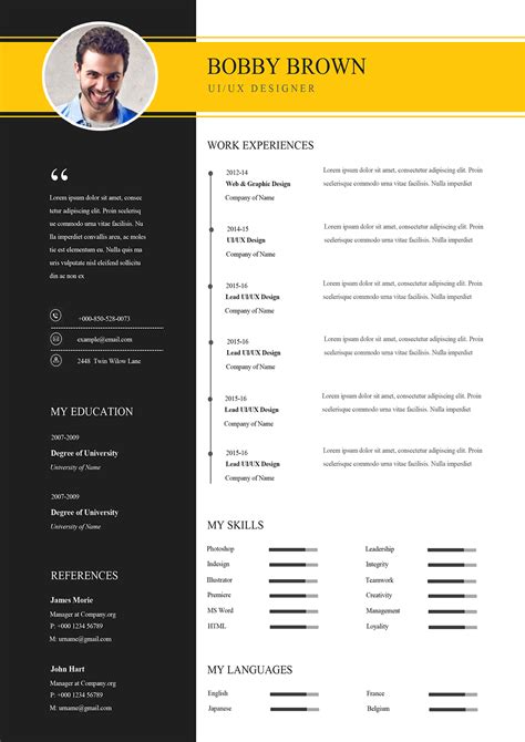 Best Simple Resume Template 2021 For Word Download