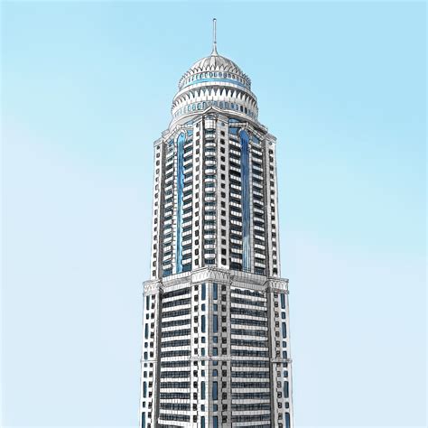 Princess Tower Dubai On Behance Skyscraper Architecture Princess