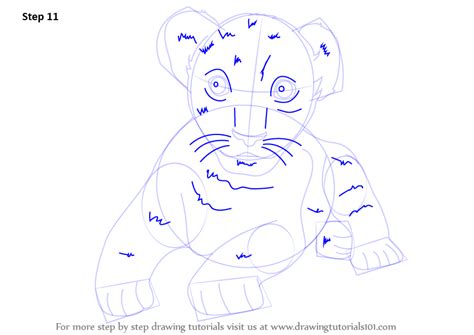 Step By Step How To Draw A Lion Cub