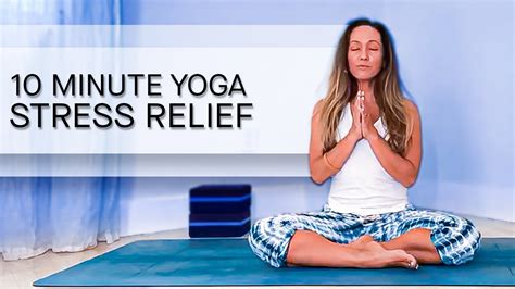 10 Minute Yoga For Stress Relief Quarantine Lockdown Youtube