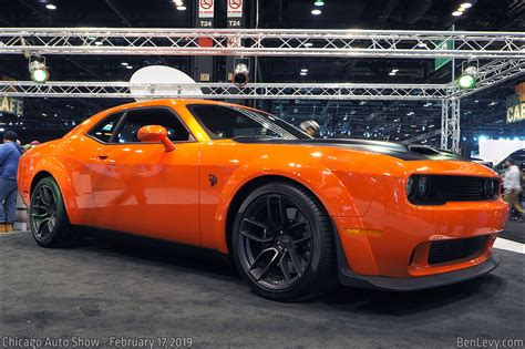 Orange Dodge Challenger Srt Hellcat With Widebody Package
