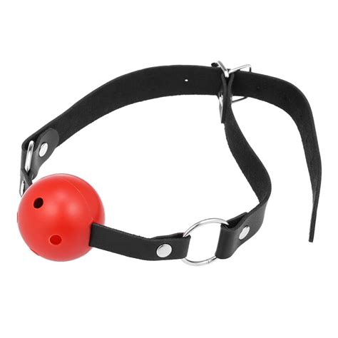 Buy Adult Toys Pu Leather Band Red Ball Mouth Gag Oral Fixation Stuffed Adult Games Couples