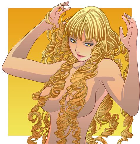 Rule 34 Anastasia Claymore Arms Up Blonde Hair Breasts Censor Hair