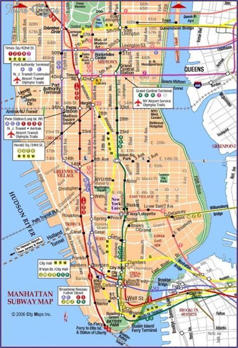 New York Map Uptown