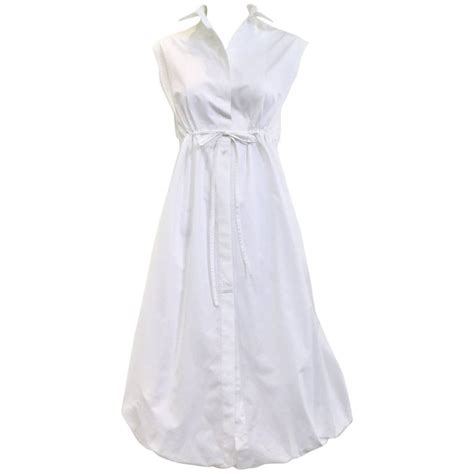 Alaia White Cotton Summer Dress For Sale At 1stdibs