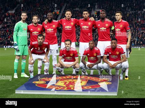 Un Equipo Manchester United Foto De Grupo Fila Posterior De Izquierda A Derecha David De Gea