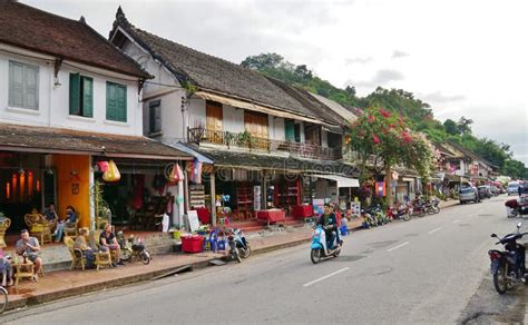 The Main Street In Luang Prabang Laos Editorial Stock Photo Image Of Editorial Southeast