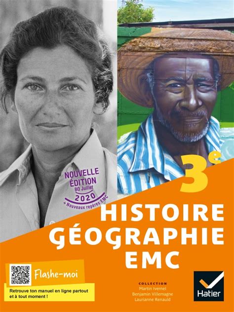 Histoire Géographie Emc 3e Ed 2021 Livre élève Editions Hatier