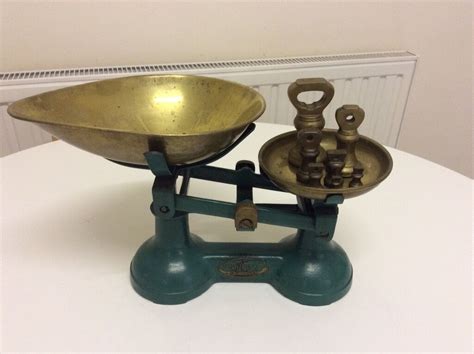 Vintage Brass Weighing Scales In Leicester
