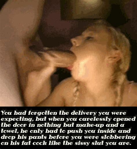 Lost Bet Forced Sissy Blowjob Captions Gif