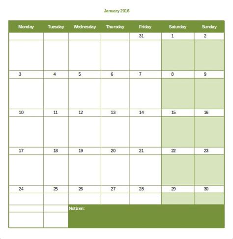 Free Monthly Employee Work Schedule Template