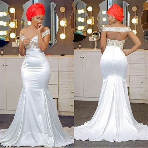 African Plus Size Gold Appliques Prom Dresses Long Mermaid Prom Dress