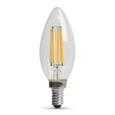 Feit Electric 75 Watt Equivalent B10 E12 Candelabra Dimmable Filament