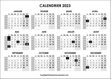 Calendrier Imprimable The Imprimer Calendrier